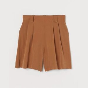 Silk Shorts H&M Tan Brown Size L 14
